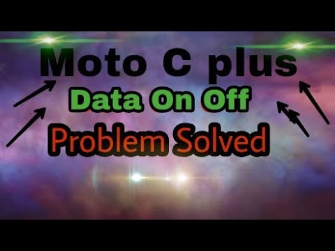 Moto c plus data on off
