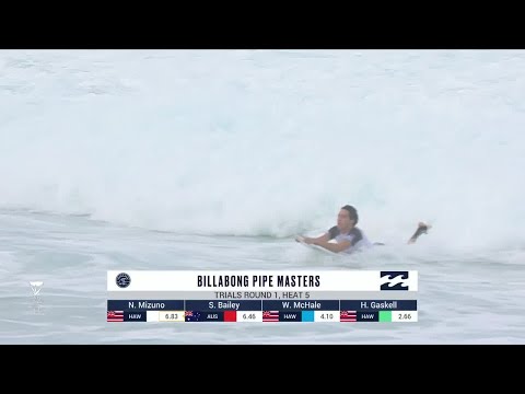 Bailey vs. Gaskell vs. McHale vs. Mizuno - Trials R1, H5 - Billabong Pipe Masters 2018