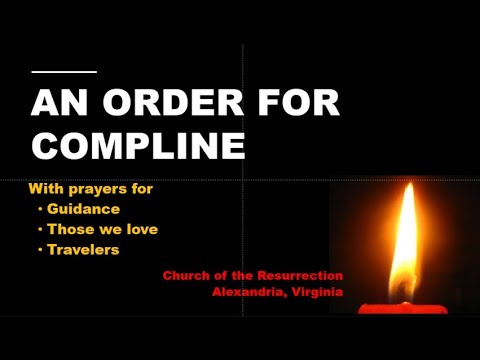 Compline (prayer) service 20201129
