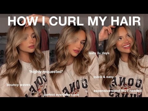 HOW I CURL MY HAIR 2021 *quick & easy, long lasting,...