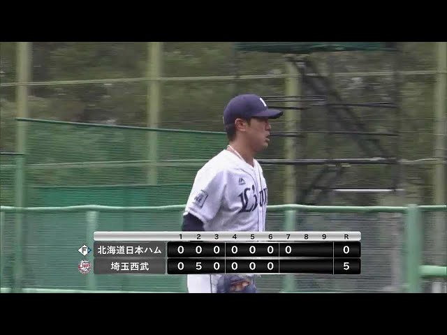 【ファーム】教科書に載せたい一球!! ライオンズ・内海哲也 完璧なコントロールで見逃し三振!! 2022年4月7日  埼玉西武ライオンズ 対 北海道日本ハムファイターズ