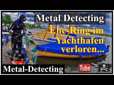 Sondeln unter Wasser. Ringsuche und Tauchen im Wasser nach Ring mit Blu3 Nemo und dem Equinox 800.