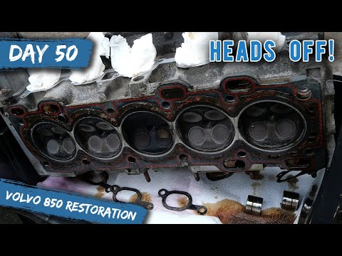 Volvo 850 Restoration - Head Gasket Replacement | Removing The Head