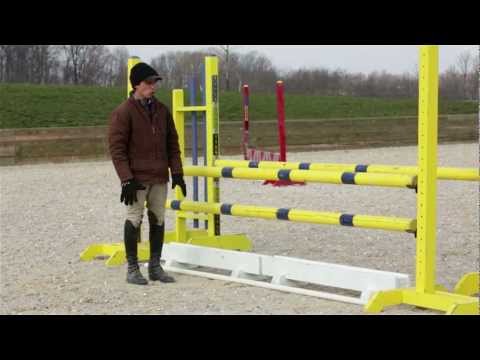 Part of a video titled Walking Distances & Building a Safe Show Jump Course - YouTube
