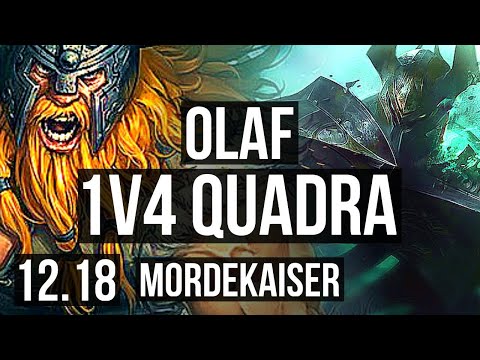OLAF vs MORDE (TOP) | 1v4 Quadra, 15 solo kills, 67% winrate, Dominating | EUW Master | 12.18