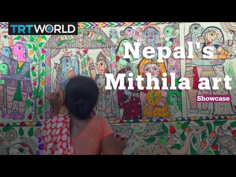 Pinturas de Mithila do Nepal | Arte Tradicional | Vitrine
