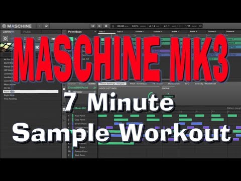 MASCHINE MK3 - 7 Minute SAMPLE Workout