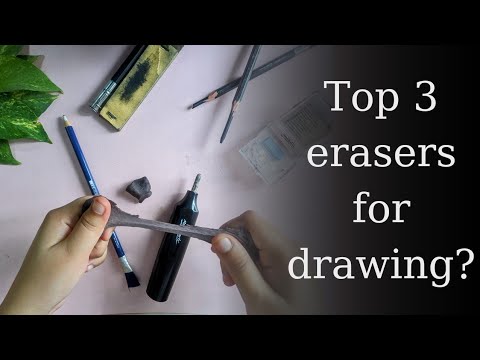top 3 erasers for drawing?  #art #erasers #arttips #explanation #artvideos