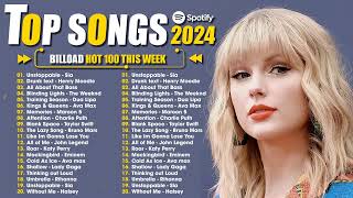 Clean pop playlist of 2023 2024 - Taylor Swift, JustinBieber, EdSheeran ,The Weeknd, Miley Cyrus