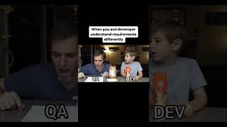 Requirement Analysis QA vs Developers | #qa #coding #developers