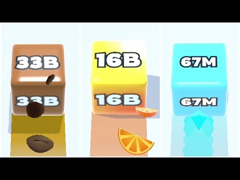 Jelly Run 2048 | 33B And 16B Cubes