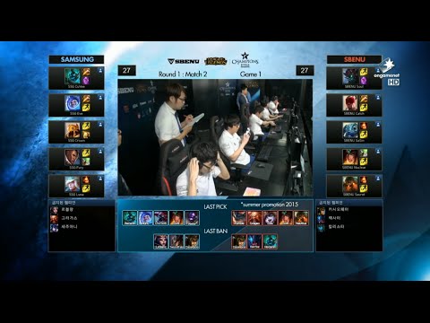 SSG vs SBENU Game 1 Highlights (Champions Summer Korea 2015)