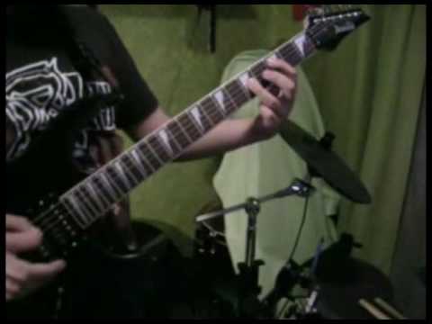 Linx1 guitar Cover w/Solo - She wolf - Megadeth