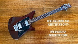 Video thumbnail for Ernie Ball Music Man: Albert Lee HH   |   Magnatone Twilighter Stereo by Brett Kingman