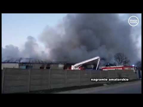 Pożar sortowni w Gościcinie