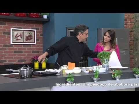 29/09/2014 Receitas Bom Sabor - Canelone de Abóbora Recheado com Ricota e Nozes