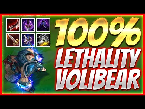 PRESS THE DELETE BUTTON WITH THIS BUILD!! | SEASON 10 FULL LETHALITY VOLIBEAR!! - League of Legends