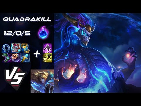 BOTTOM Aurelion Sol vs Ezreal [QUADRAKILL] - EU Grandmaster Patch 25.23