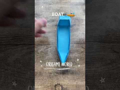 PAPER BOAT EASY ORIGAMI WORLD TUTORIAL | DIY ORIGAMI BOAT PAPER CRAFT | PAPER YACHT FOLDING