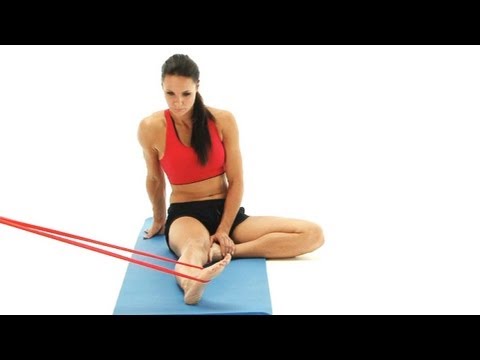 Ankle exercise - inversion with band