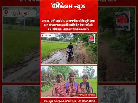 સકવાડા ફળિયામાં રોડ-રસ્તા જેવી પ્રાથમિક સુવિધાના અભાવે ગ્રામજનો અને વિદ્યાર્થીઓ ભારે હાલાકી