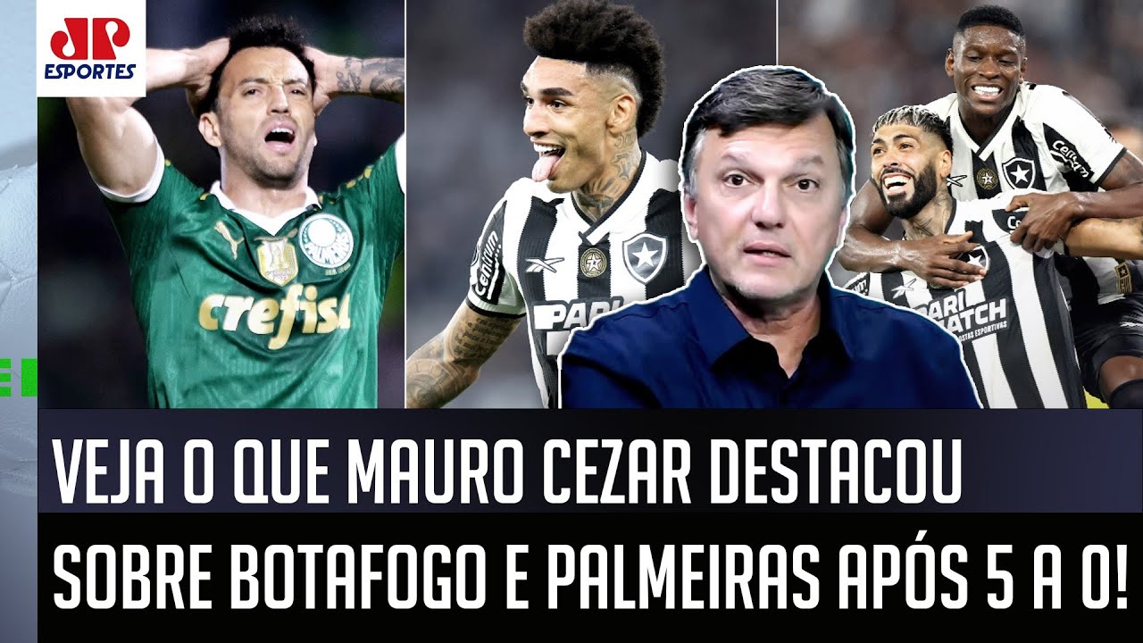 "Gente, OLHA ISSO que PODE ACONTECER agora! Botafogo e Palmeiras..." VEJA o que Mauro Cezar DESTACOU