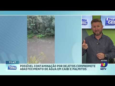 Problema na captação de água impacta Caibi e Palmitos