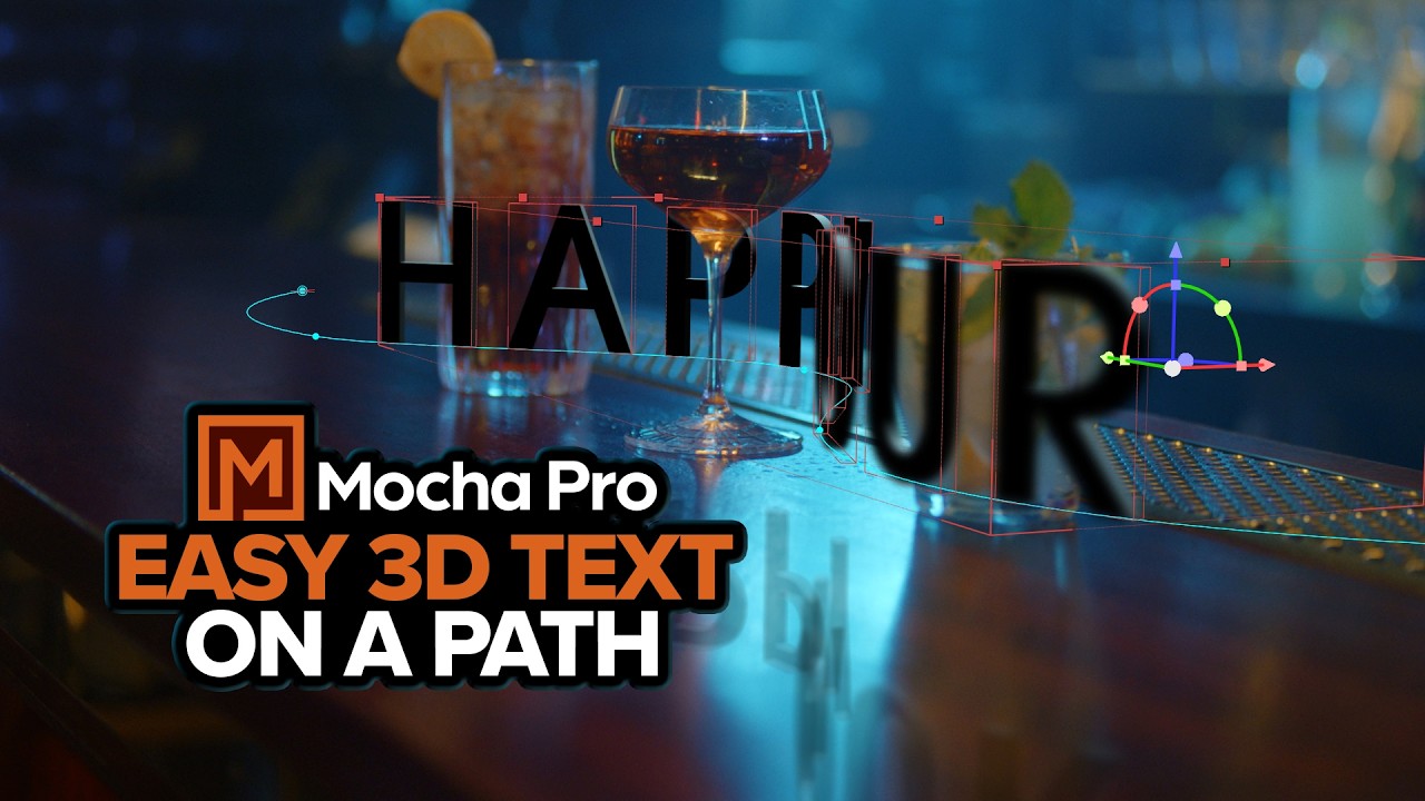 Mocha Pro: Easy 3D Text on a Path