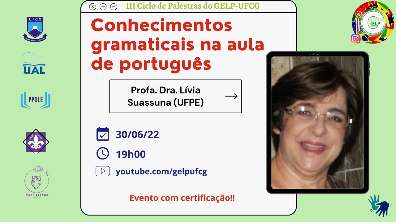 Conhecimentos gramaticais na aula de português