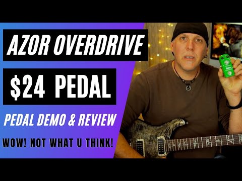 Azor Overdrive Guitar Effect Pedal $24 Demo & Review (not what you think!)