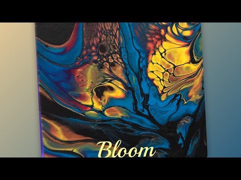 (460) Bloom Technique/ Acrylic Pouring painting