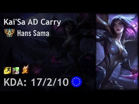 Kai'Sa AD Carry vs Xayah - Hans Sama vs Luger - EUW Challenger Patch 8.5