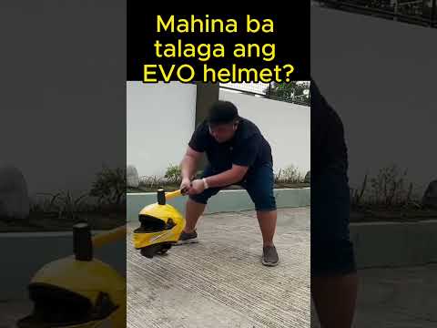 EVO HELMET Strength test. Unang palo wasak! #shorts
