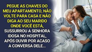 Pegue as chaves do meu apê, não volte para casa e não diga ao seu marido onde está, disse a idosa...