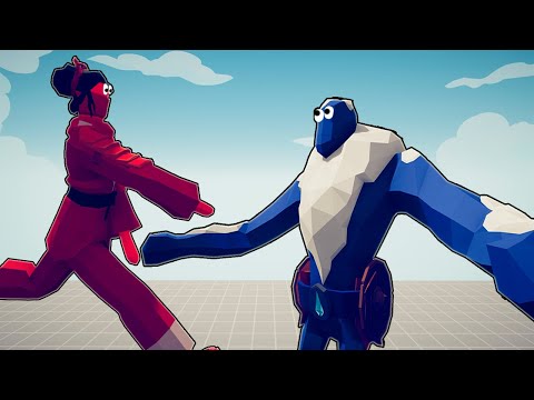 ICE GIANT vs TAEKWONDO TEAM | DAMAGE INDICATOR | HP - Totally Accurate Battle Simulator | TABS