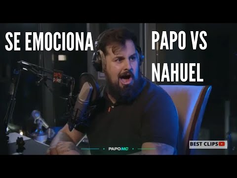 Papo vs Nahuel, papo reacciona a su primera batalla de rap, se emociona