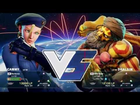SFV - Verloren (Cammy) Vs SF5-Save (Dhalsim)