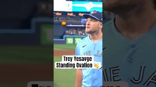 Trey Yesavage receives a standing ovation after a scoreless season debut ???? #BlueJays