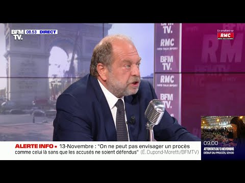 Eric Dupond-Moretti répond aux questions de Jean-Jacques Bourdin