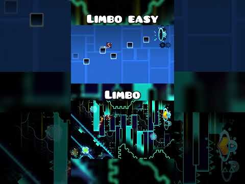 LIMBO VS LIMBO EASY🤯🔥 #geometrydash #gdupdate #gd