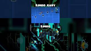 LIMBO VS LIMBO EASY🤯🔥 #geometrydash #gdupdate #gd