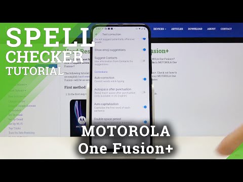 How to Activate Spell Checker in MOTOROLA One Fusion+ – Find Grammar Checker