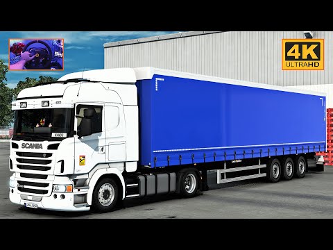 Scania R480 in Promods | Halle - Kraków | ETS2 Gameplay 4K + wheel cam