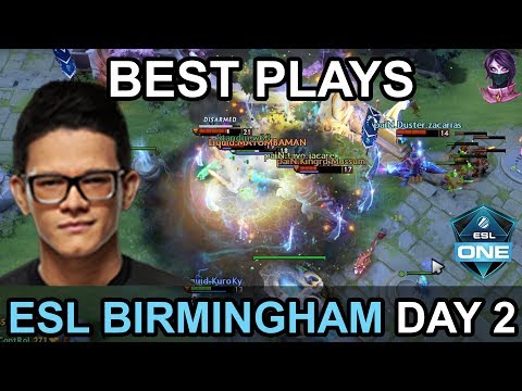 ESL One Birmingham 2018 Major BEST PLAYS DAY 2 Highlights by Time 2 Dota #dota2