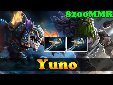 Yuno 8200 MMR Plays Slark And Tiny - Ranked Gameplay - Dota 2