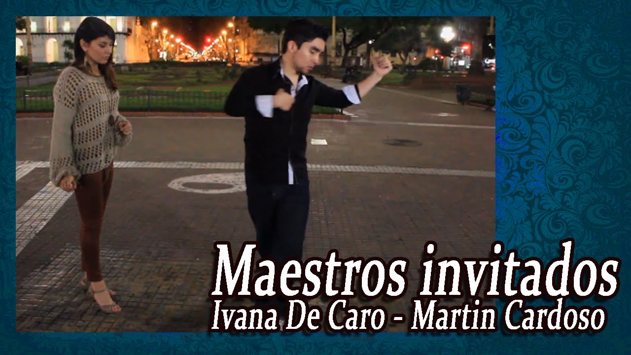 SACADA a la izquierda con ENROSQUE - Ivana De Caro y Martín Cardoso- Parte 2 - Clase de Tango nivel2