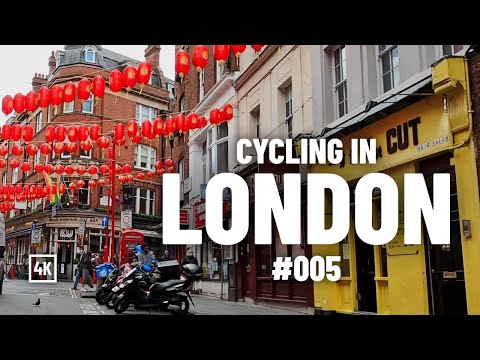 Cycling in London 4K - South Kensington - Covent Garden