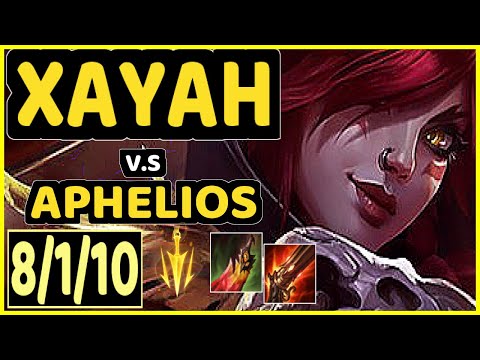 ALTEC (XAYAH) vs APHELIOS - 8/1/10 KDA BOTTOM ADC CHALLENGER GAMEPLAY - NA