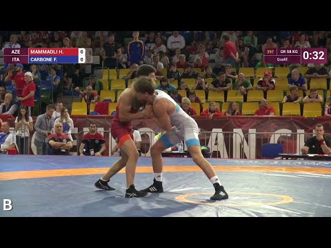 Qual. GR - 58 kg: H. MAMMADLI (AZE) df. F. CARBONE (ITA) by VFA, 8-1