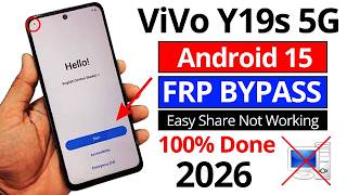 Download lagu Vivo Y19s 5G FRP Bypass 2026 | Easy Share Not Working | All Vivo FRP Unlock Android 15 Without PC mp3